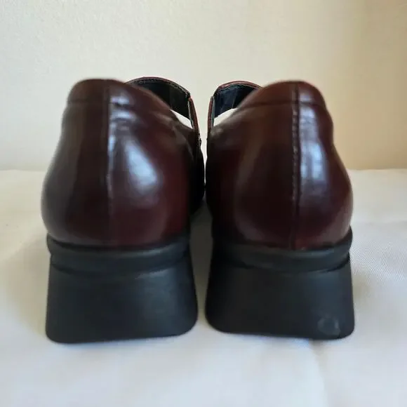 Portania Mary Jane Comfort Shoes Brown Size 8 Width F1/2 Made in Portugal - Picture 6 of 9